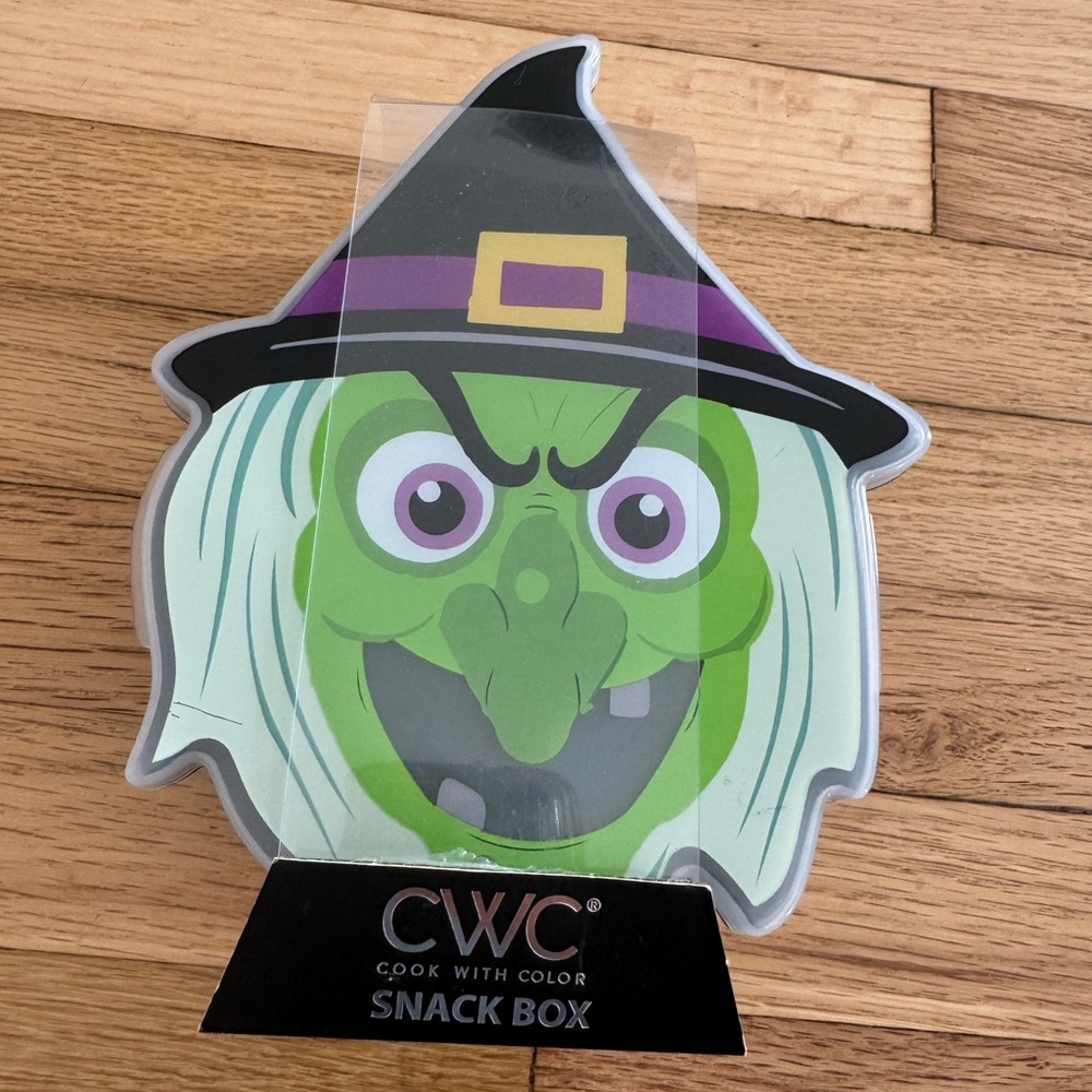 CWC Cook with Color Halloween Witch Snack Box Plastic Storage Container - Picture 2 of 11